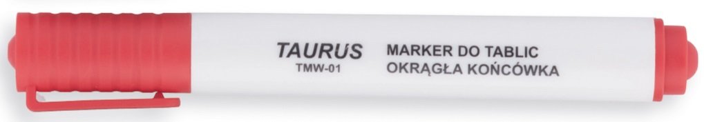 TAURUS Marker tablic 1.0-3.0mm czerwony okrągły TU1093
