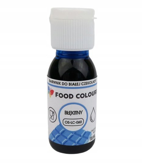 BARWNIK do czekolady i mas tłustych 18ml BŁĘKITNY
