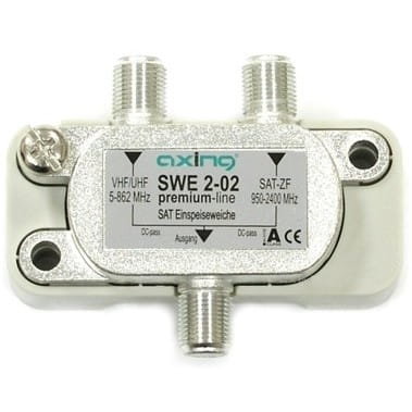 Axing Rozgałęźnik sumator SWE 2-02 RTV/SAT DC PASS