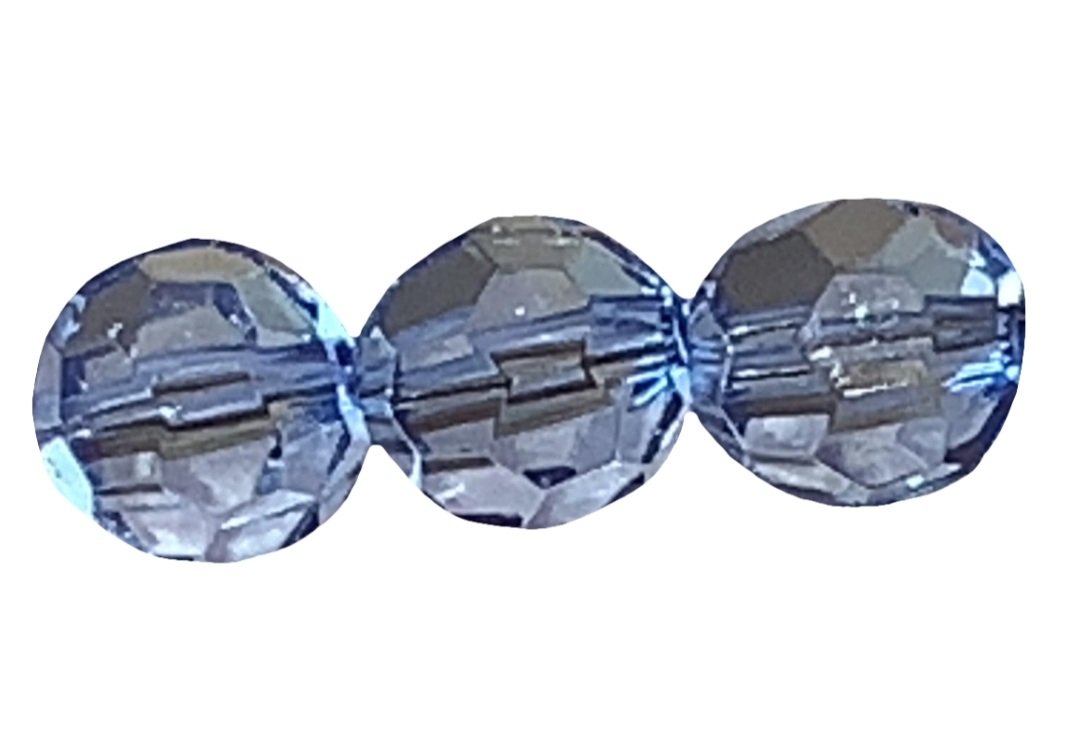 Korale okrągłe szlifowane 14 mm ( 4szt ) Błękitne