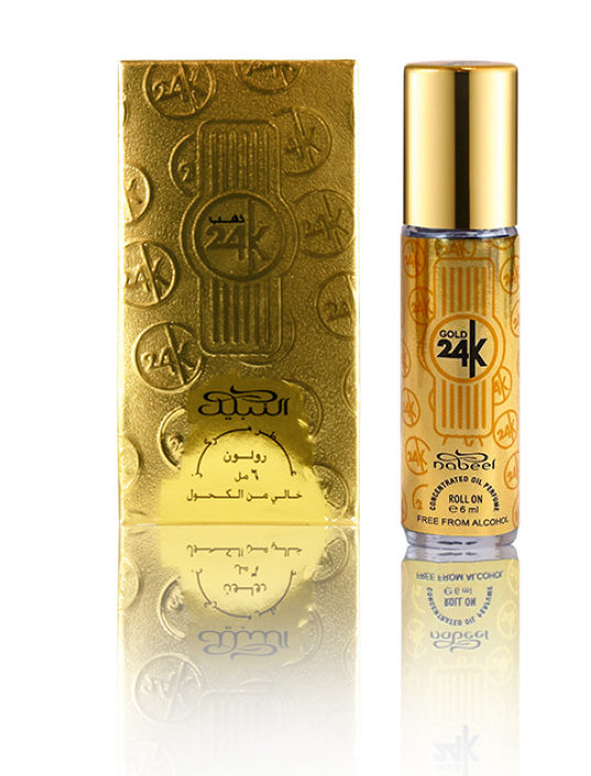 Nabeel Gold 24K, perfumy w olejku (roll-on), 6 ml