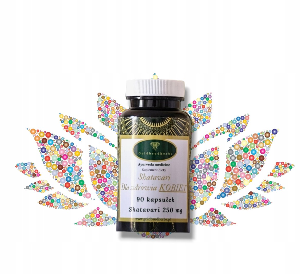 Goldbrudherbs, Shatavari, Ciąża, Menopauza, Libido, Laktacja, 90 Kaps.