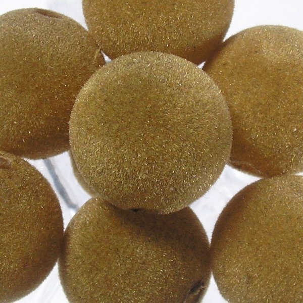 Korale zamszowe 12 mm ( 6szt ) Ciemny Beż