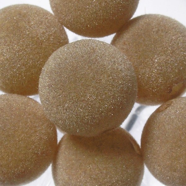 Korale zamszowe 12 mm ( 6szt ) Jasny Beż