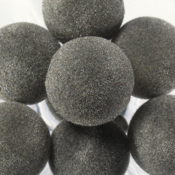 Korale zamszowe 12 mm ( 6szt ) Szare