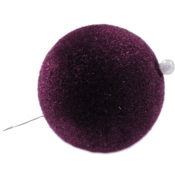 Korale zamszowe 12 mm ( 6szt ) Śliwkowe