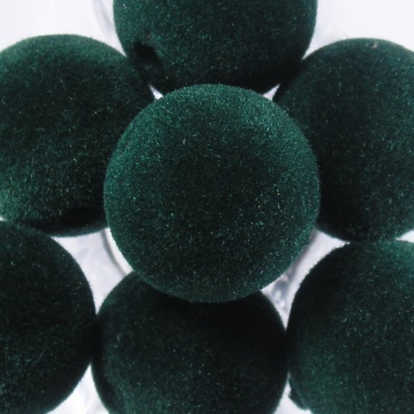 Korale zamszowe 20 mm ( 2szt ) Butel. Zieleń