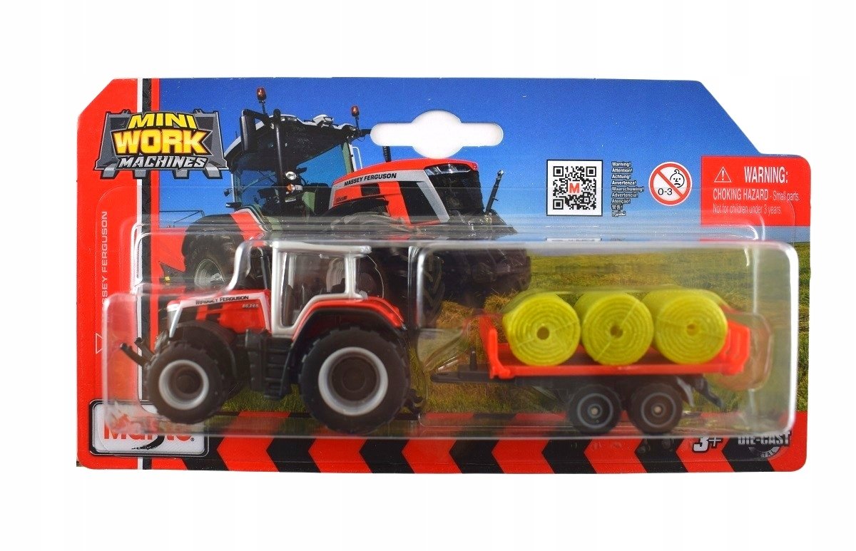 MAISTO Traktor Ferguson z przyczepą czerwony 15590