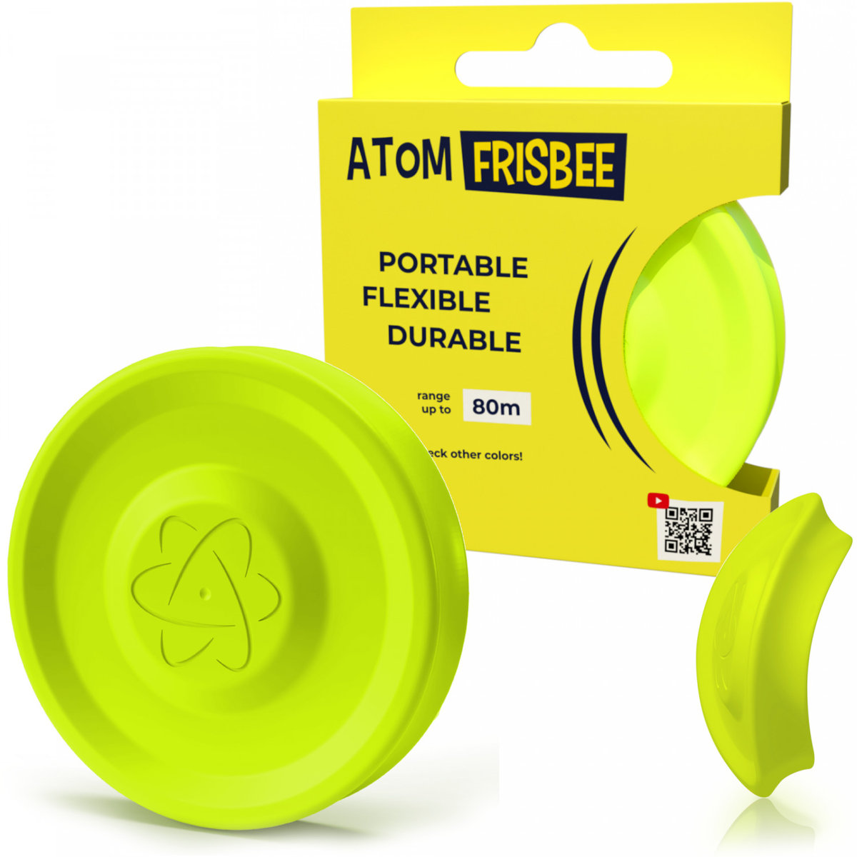 2021 FRISBEE MINI SILIKONOWY DYSK LATAJĄCY ATOM