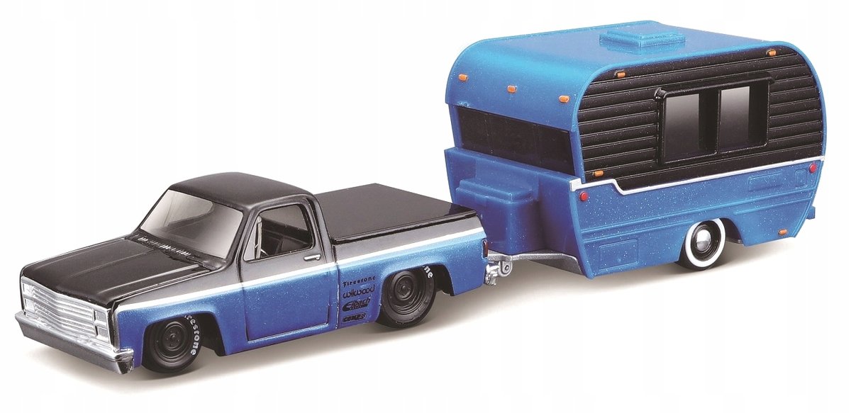 MAISTO 1987 Chevrolet 1500 z przyczepą 11368