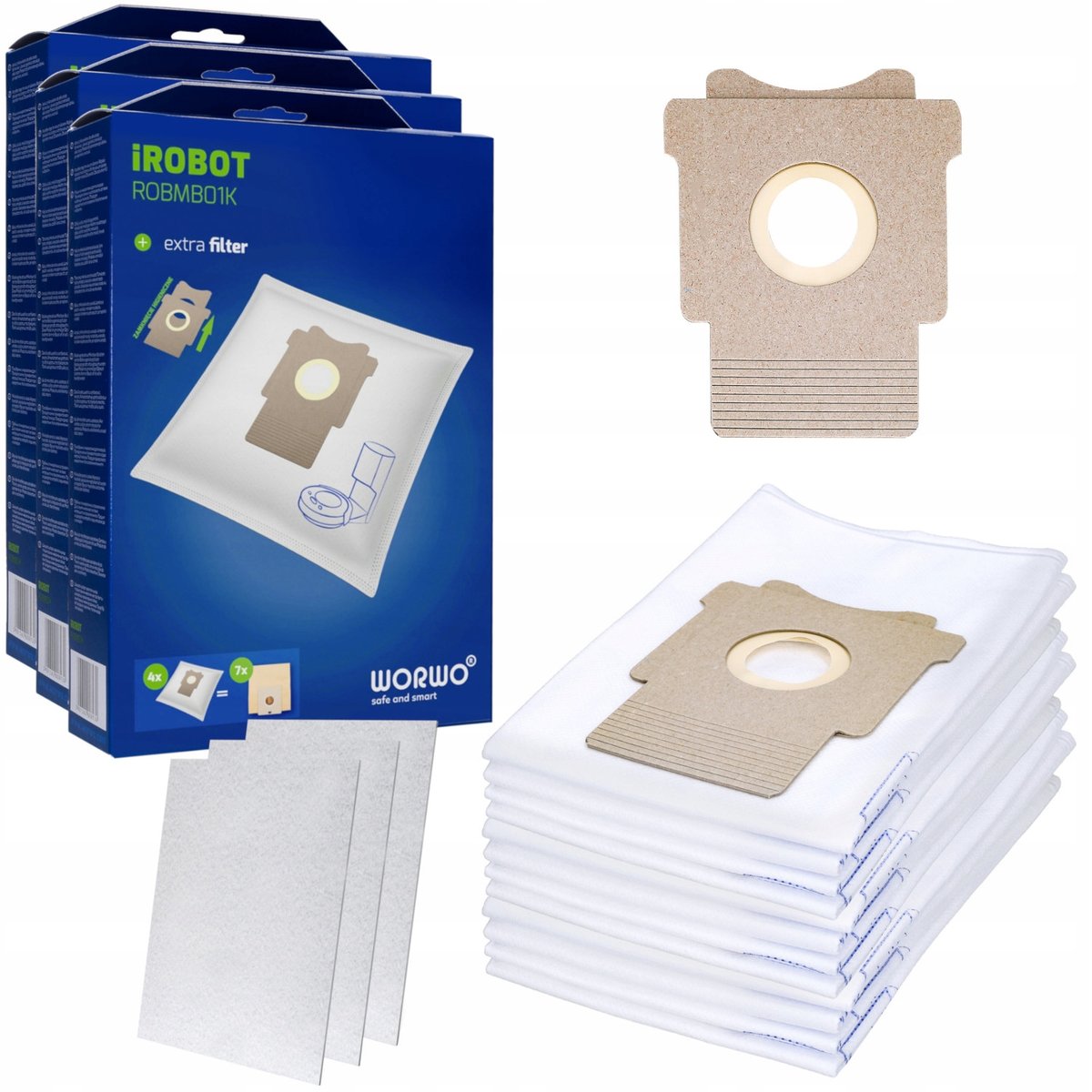Zestaw 12X Worki Do Roomba I3 I7 S9 Plus Cleanbase