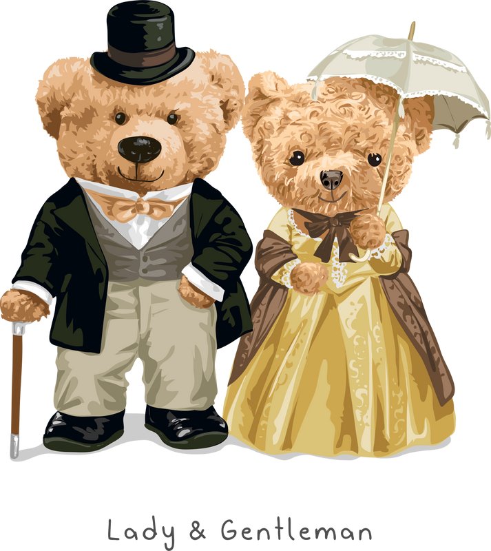 Naprasowanka Miś Ralph Z Misiem Para 11