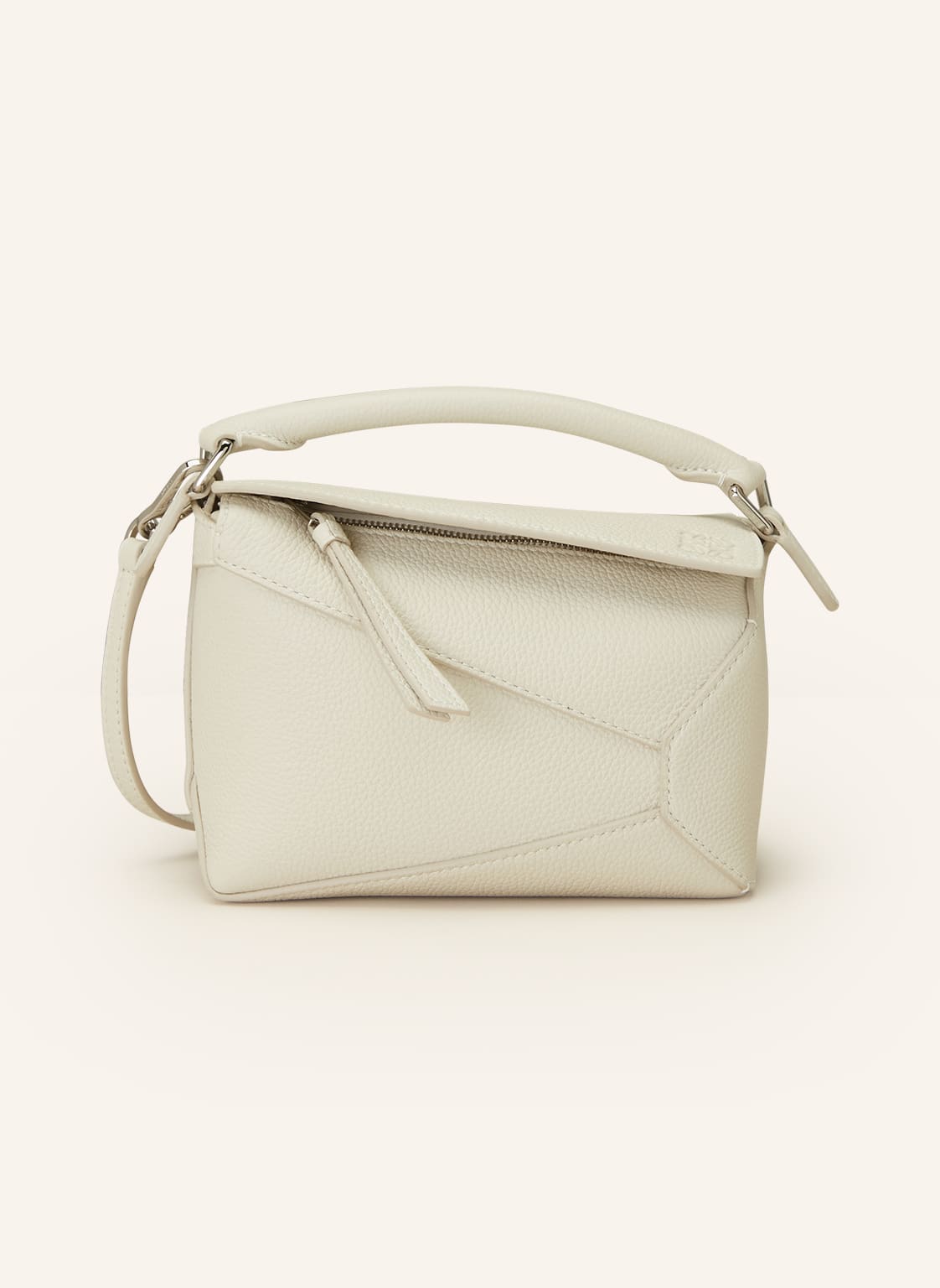 Loewe Torba Na Ramię Puzzle Edge Mini weiss