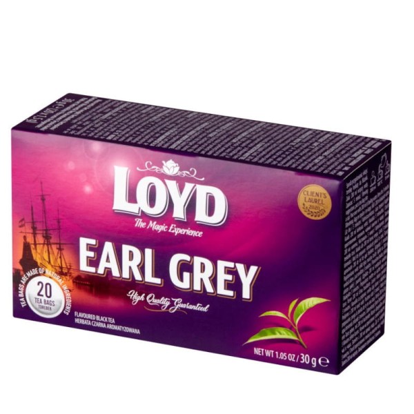 Herbata czarna, LOYD Earl Grey, 20 torebek