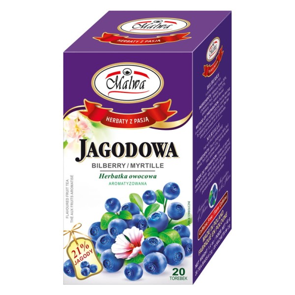 MALWA Herbata jagodowa 20*2g fix MALWA 34MALHERJG