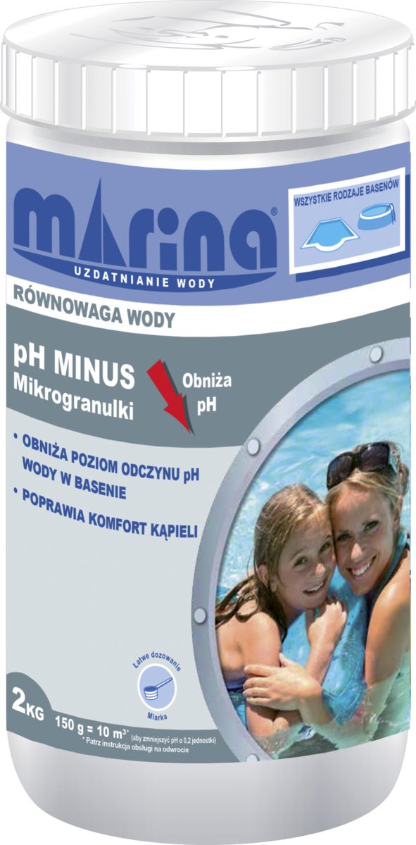 MARINA Preparat obniżający pH pH Minus mikrogranulki 2 kg