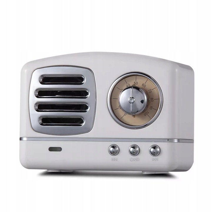 PRUNUS R-908 radio przenośne odbiornik retro radio FM drewno bezprzewodowy głośnik Bluetooth bass TF