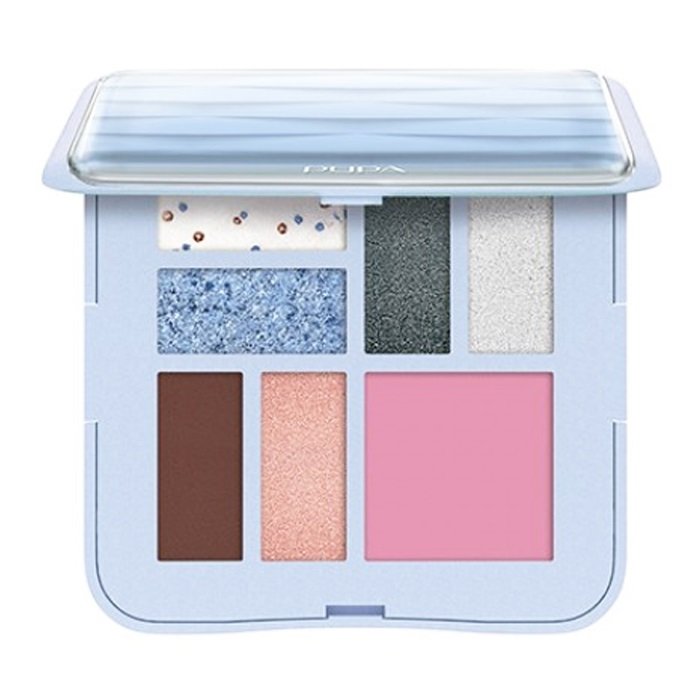 Pupa Milano, 3d Effects Design S Eyeshadow Palette, Paleta Cieni Do Powiek, Light Blue, 8g