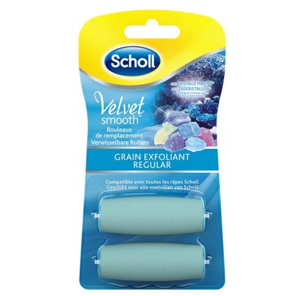 Velvet Smooth Express Pedi Crystal Diamonds Exfoliating Grain, wkłady do elektrycznego pilnika, 2szt.