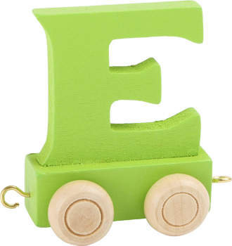 Small Foot Design Wagonik z literką E Alfabet Pociąg