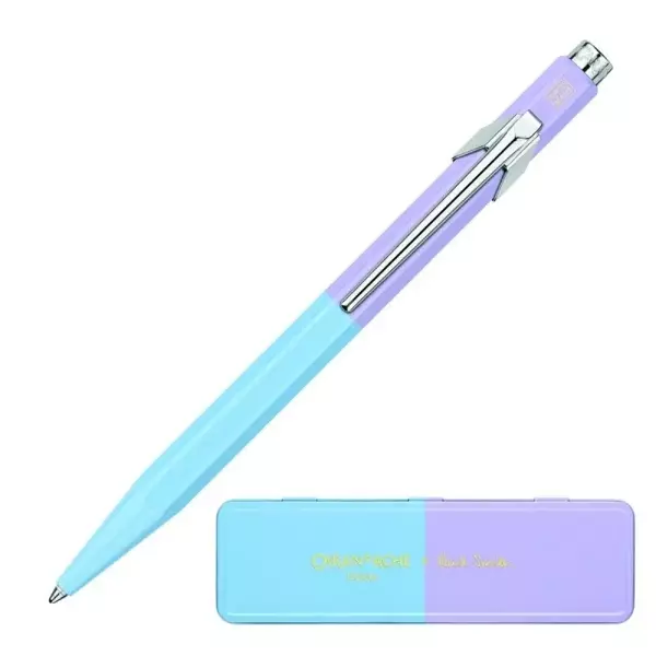 Długopis Paul Smith Edycja 4, M Sky Blue/Lavender - Carandache