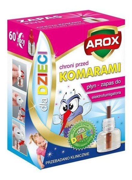 Agrecol Sp. z o.o. Arox Płyn zapasowy do elektrofumigatora dla dzieci 45 ml 3646321