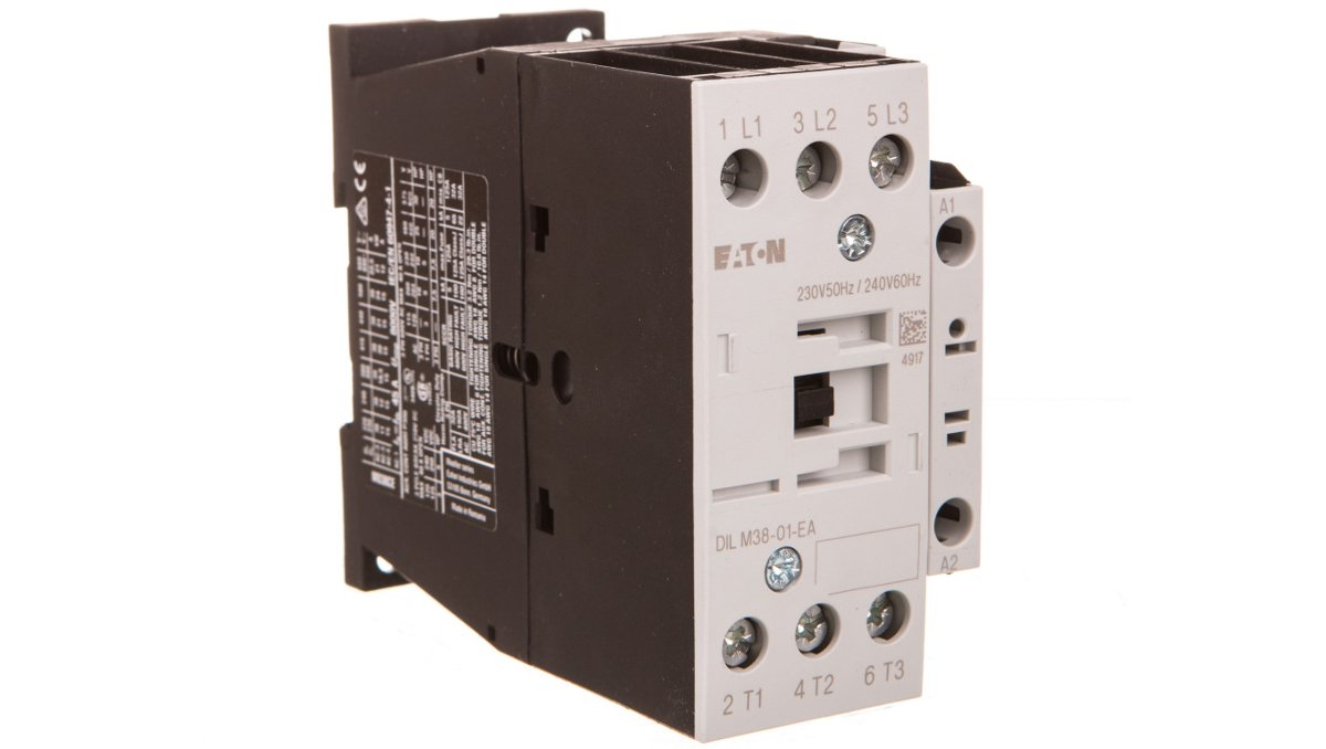 Eaton Stycznik mocy 38A 3P 230V AC 0Z 1R DILM38-01-EA(230V50HZ.240V60HZ) 190007 190007