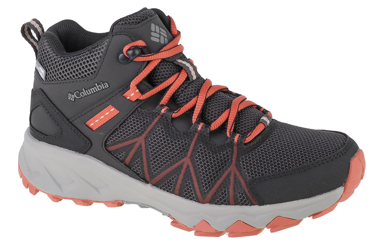 Columbia Peakfreak Ii Mid Outdry buty trekkingowe damskie, Ciemnoszary, ciemny koralowy, 41 EU