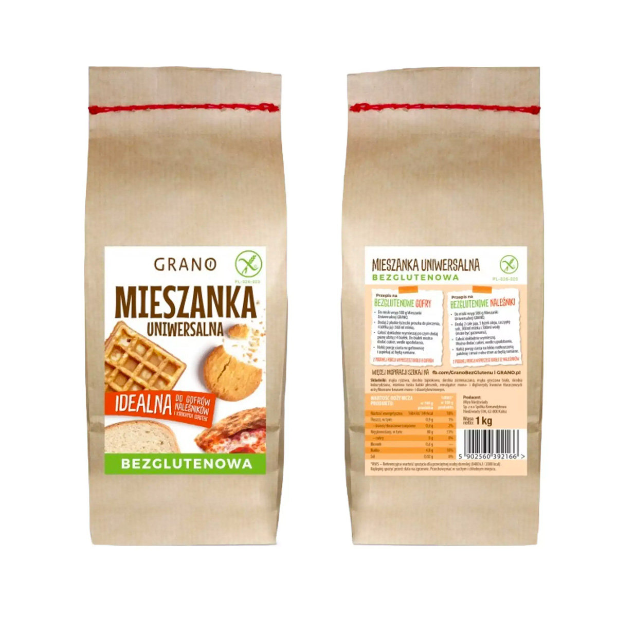 Mieszanka Uniwersalna Bezglutenowa 1 kg Grano