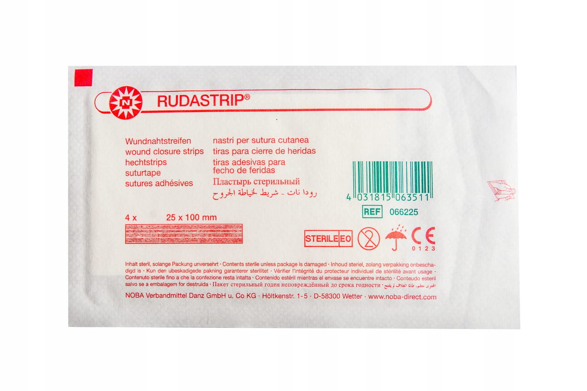 Noba, Rudastrip 25 mm x 100 mm, 4szt.