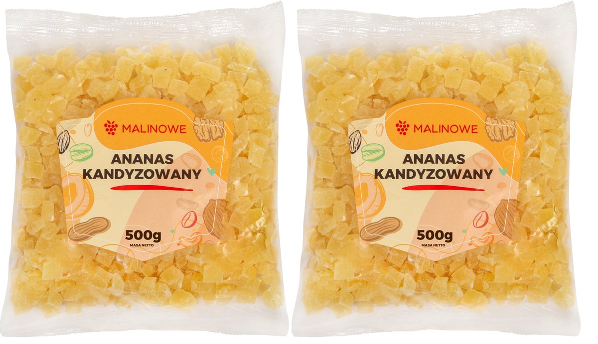 Zestaw Ananas kandyzowany 2x500g