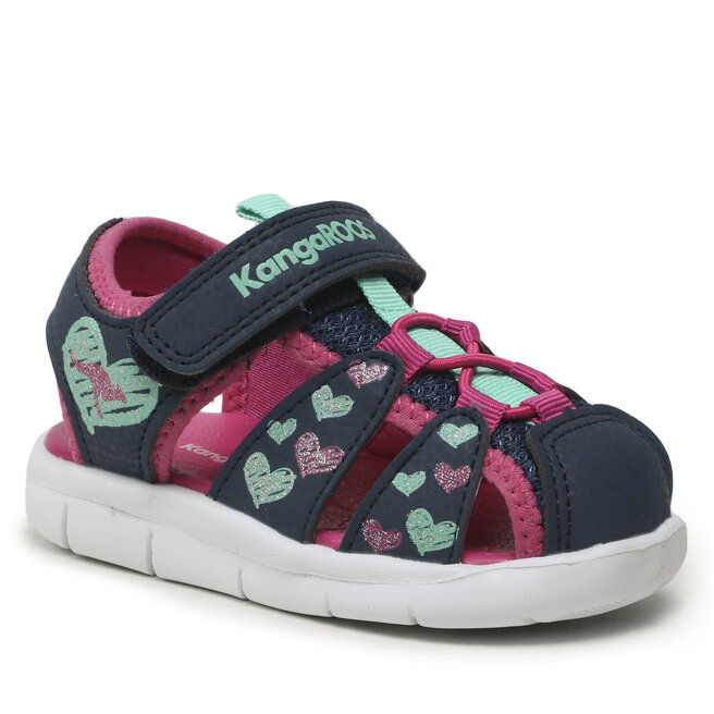 Sandały KangaRoos K-Tiffy 02105 000 4204 Dk Navy/Daisy Pink