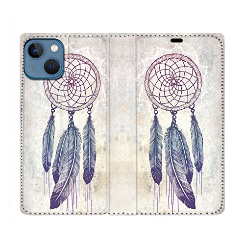 Skórzane etui Portfel dla iPhone 14 Pro (6.1) Zen Catcher Reve Biały