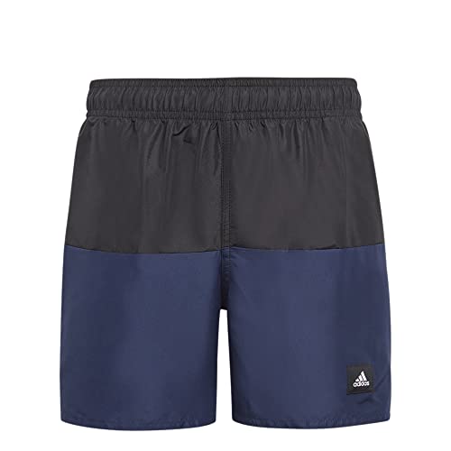 adidas, Colorblock, kostium kąpielowy, czarny/Team Marine Blue 2, 1213, dla dzieci