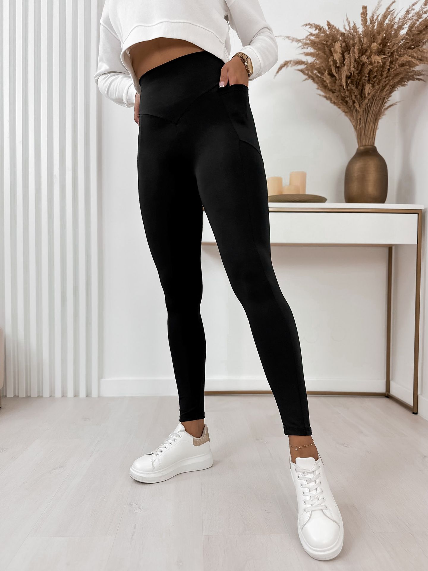 LEGGINSY LOPERA CZARNE M/38 - Ubra
