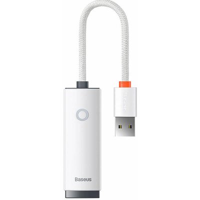 Baseus Lite Series zewnętrzna karta sieciowa USB-A - RJ-45 (100 Mbps) biały (WKQX000002)