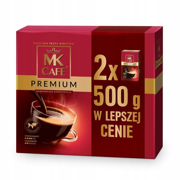 Kawa mielona MK Cafe Premium 2x500g