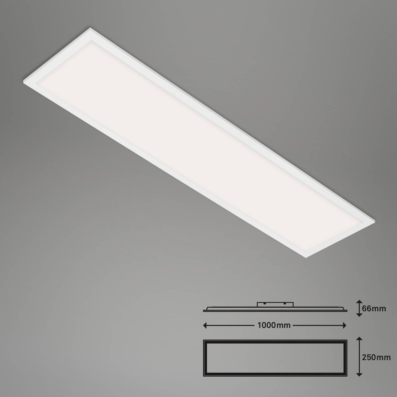 Briloner Nowoczesny panel LED biały 25x100 cm w zestawie LED przyciemniany na ciepły - Tatum