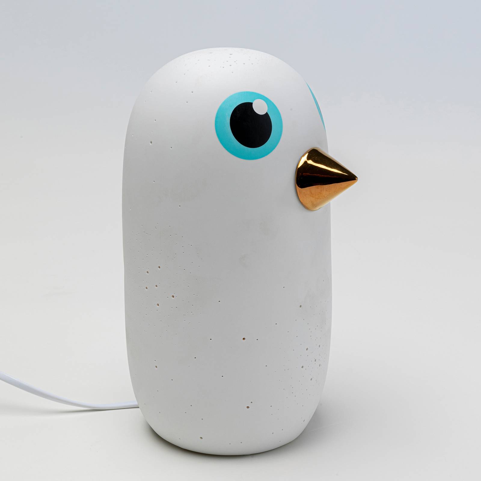 Porcelanowa lampa stołowa Kare Birdie, wysokość 26 cm