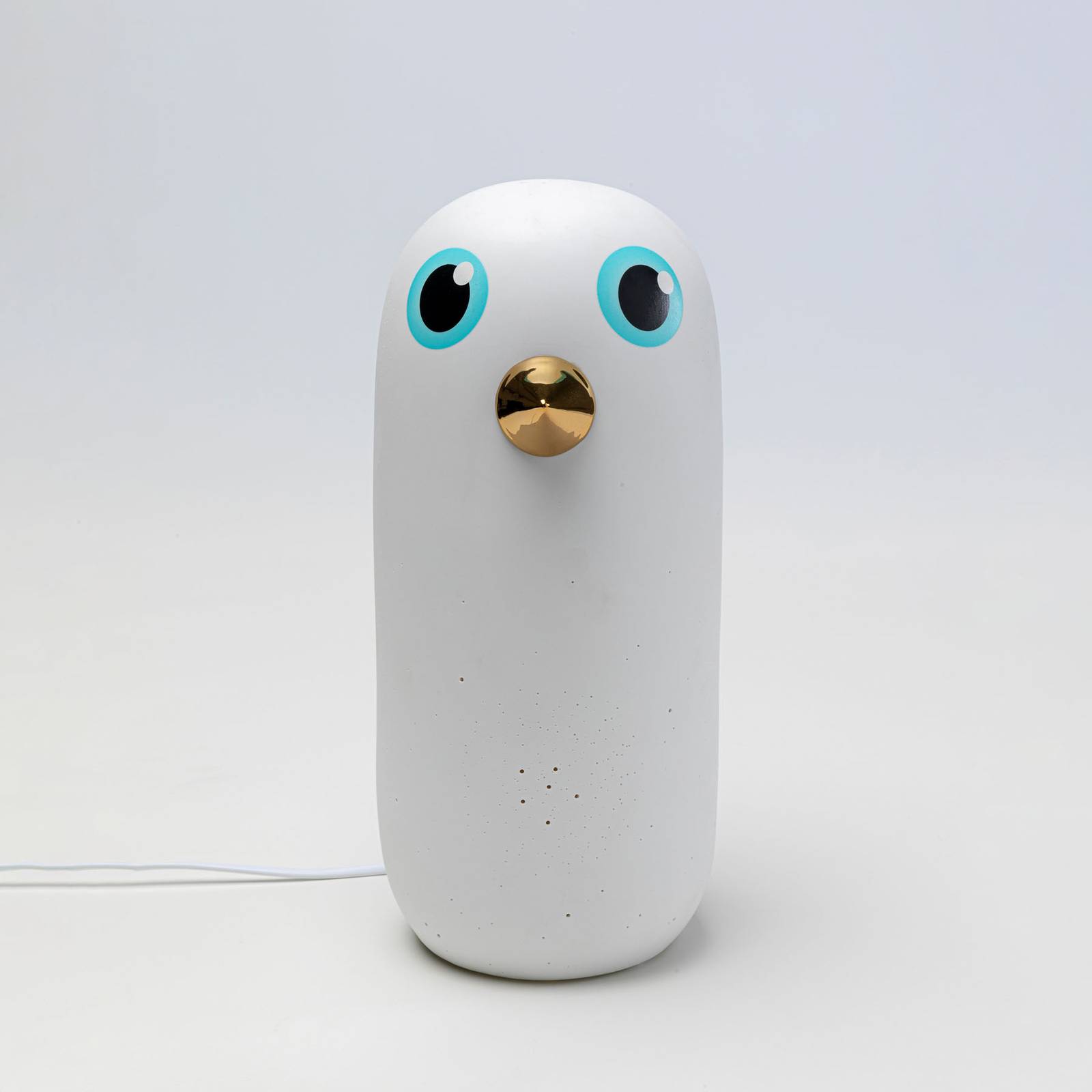 Porcelanowa lampa stołowa Kare Birdie, wysokość 34 cm