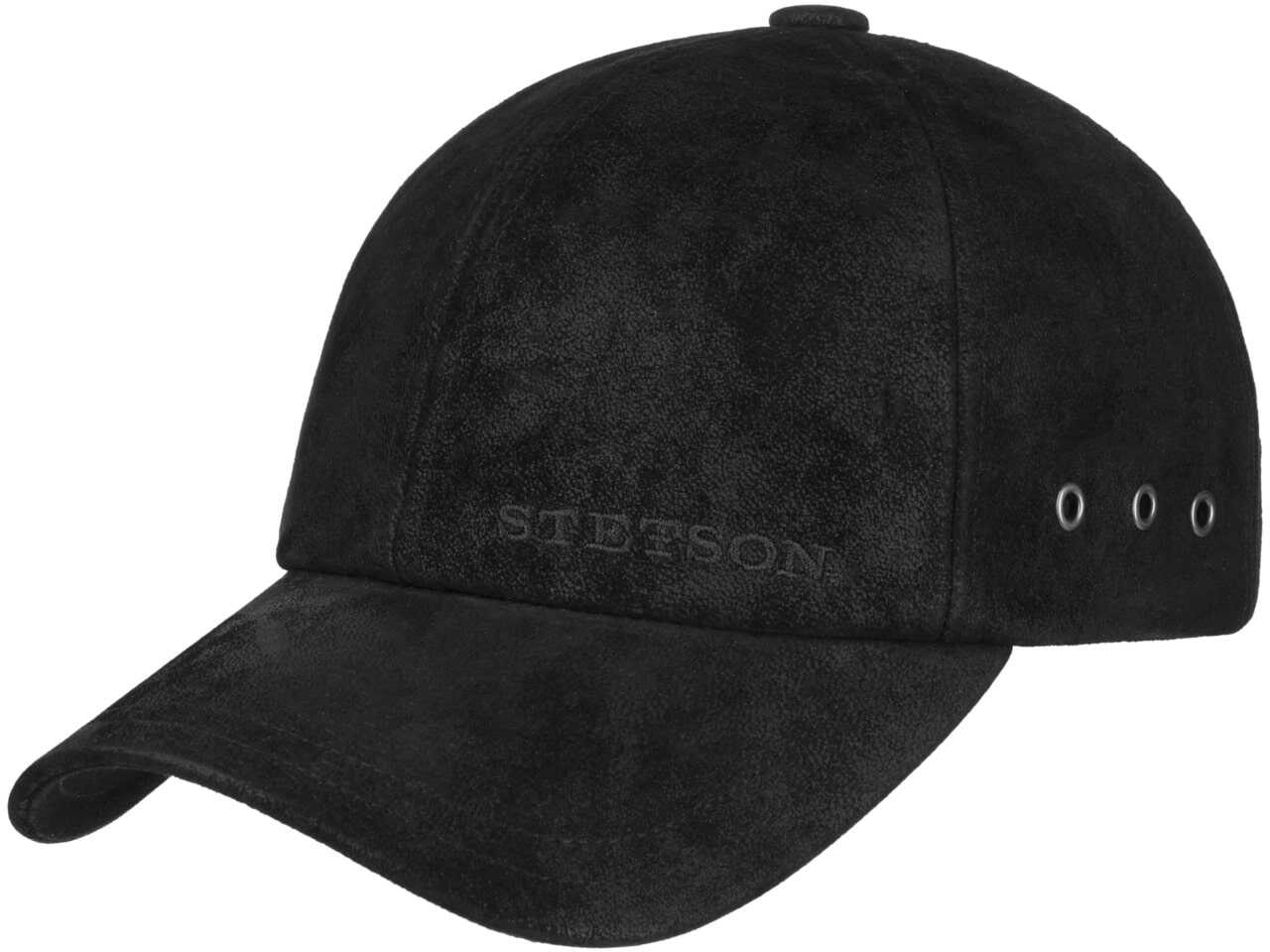 Czapka ze Skóry Liberty by Stetson, czarny, One Size