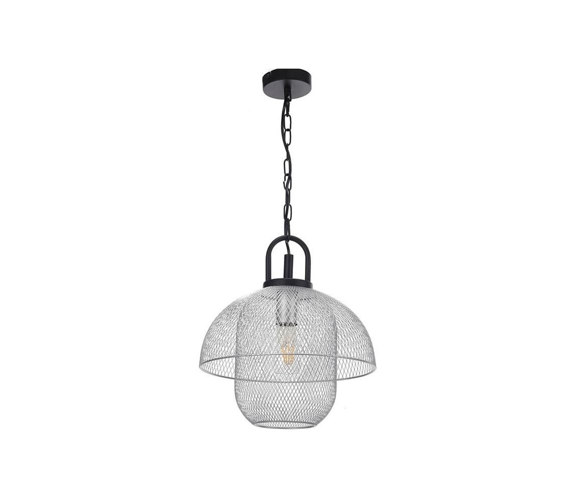 ONLI - Żyrandol na lince ZAIR 1xE27/22W/230V czarny/srebrny