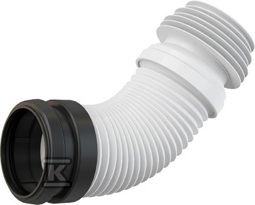Kolano odpływu DN90/110 flexi do WC