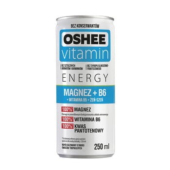 Napój witaminowy Oshee Energy 250 ML z magnezem o smaku owoców tropikalnych