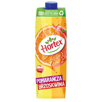 Hortex Pomarańcza brzoskwinia Napój karton 1 l