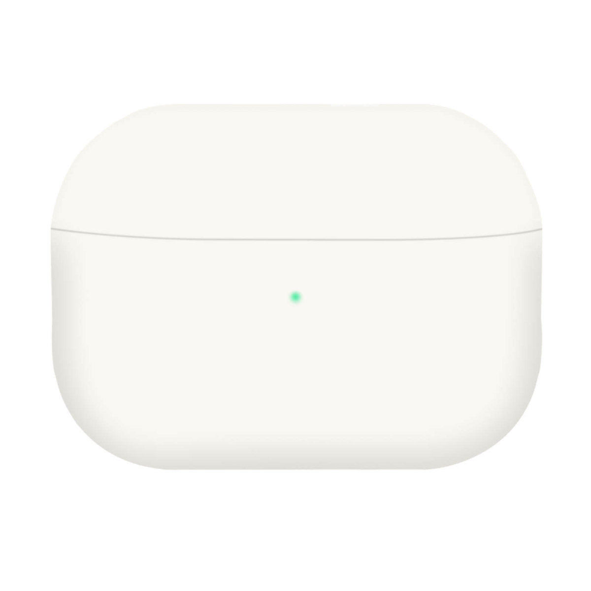 Airpods Pro Silikonowe Etui Miękkie W Dotyku, Matowe, Z Efektem Bezprzewodowego Ładowania Qi — Białe