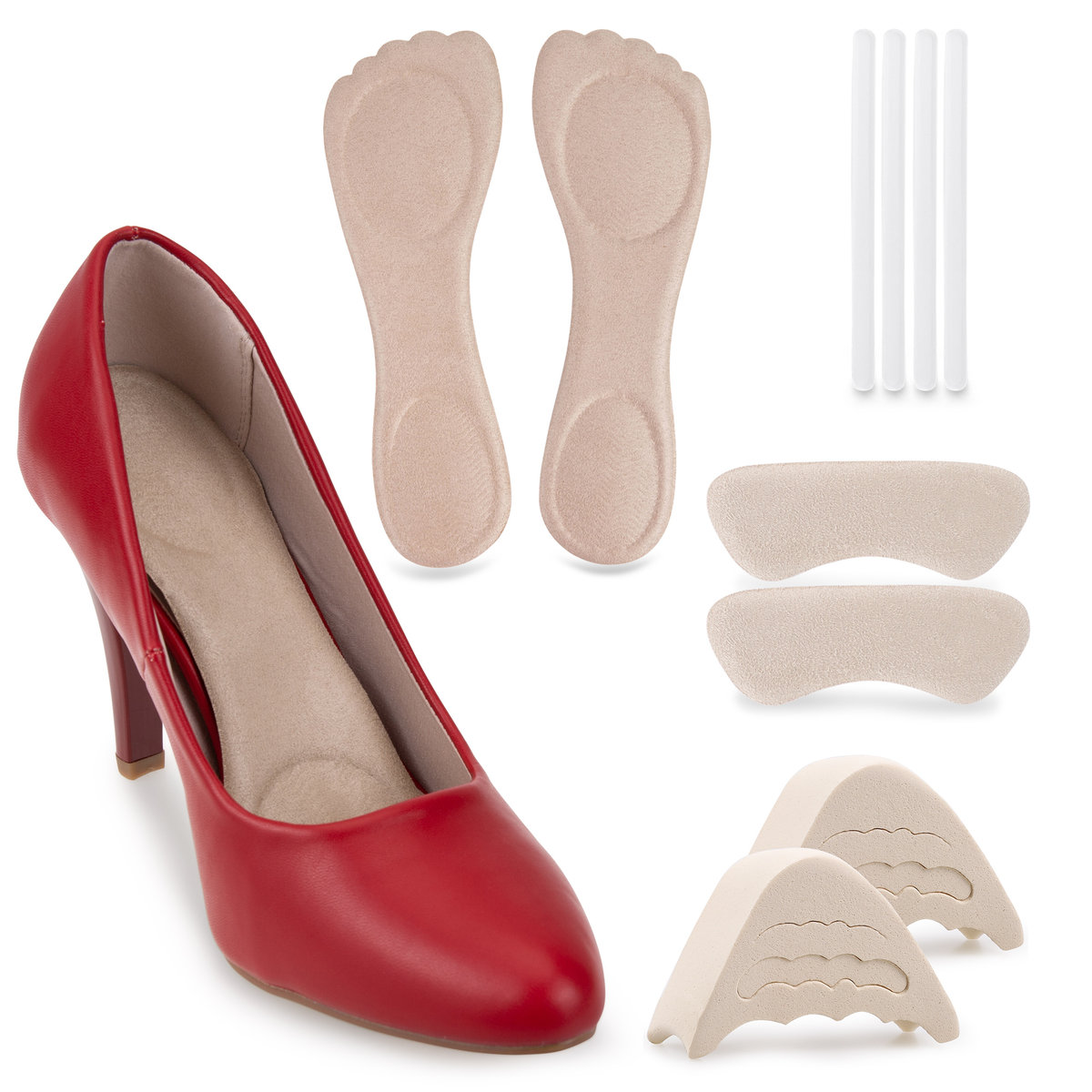 Zestaw zapiętki wypełniacz paski wkładki do butów