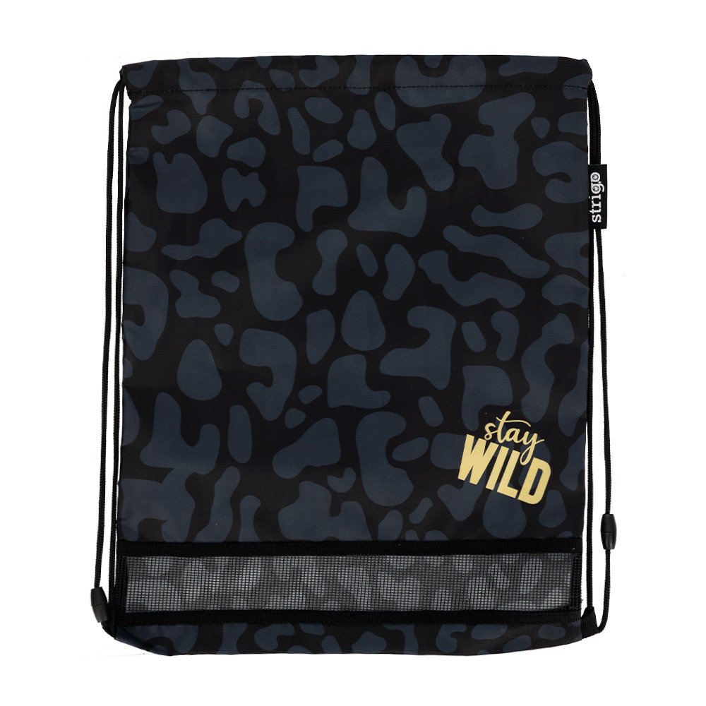 Strigo Worek szkolny Classic Stay Wild czarny