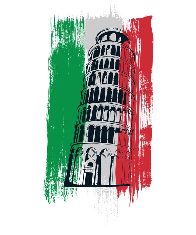Naprasowanka Państwa Włochy Piza