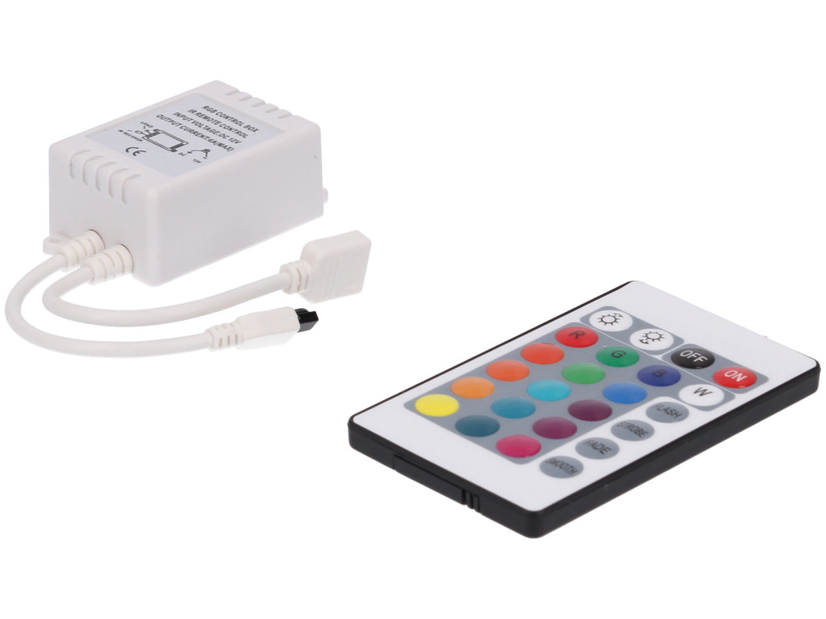 Maxled Sterownik do taśm ledowych Prescot z pilotem podczerwieni 72W PR 72-24K-IR